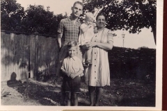John, Muriel Wilson with Kenneth and Guy 1947