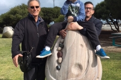 Ken with Emma and Chris