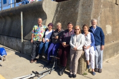 Ken and Anne, Tim and Merle, Nelson and Ruth, and Margaret at Minnis Bay